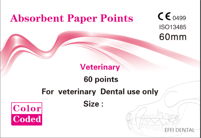 Veterinary Absorbent paper points 