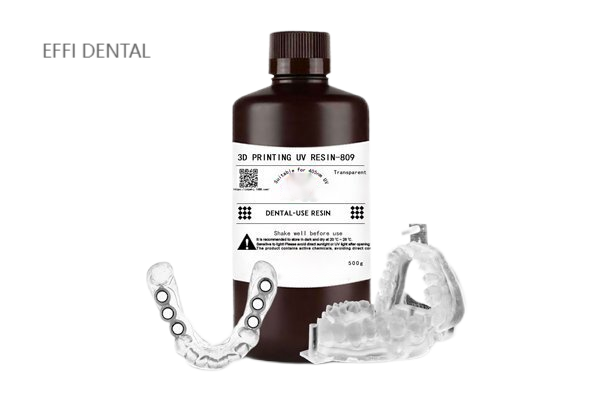 Dental 3d printed clear uv resin